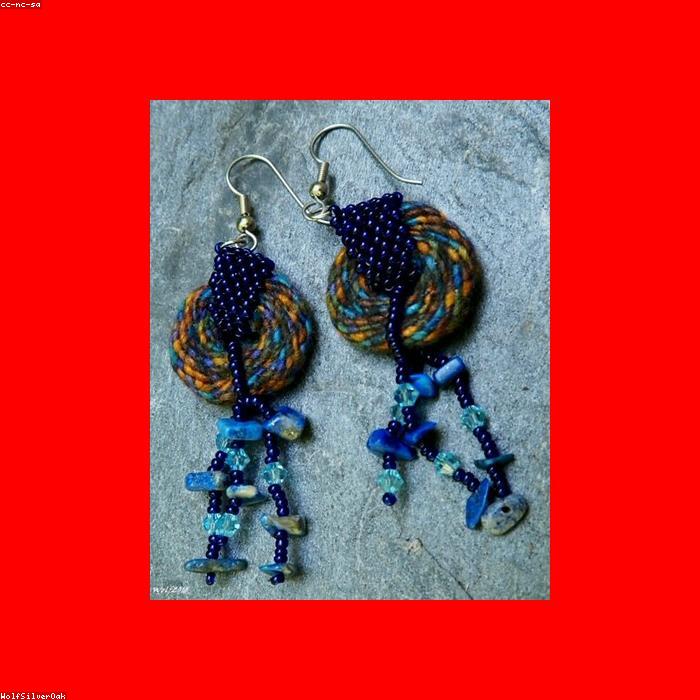 Long Drop Bead Earrings