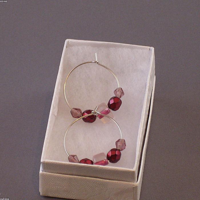 Beaded Hoop Earrings